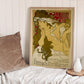 Salon Art Nouveau Vintage Poster by Mucha