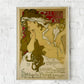 Salon Art Nouveau Vintage Poster by Mucha