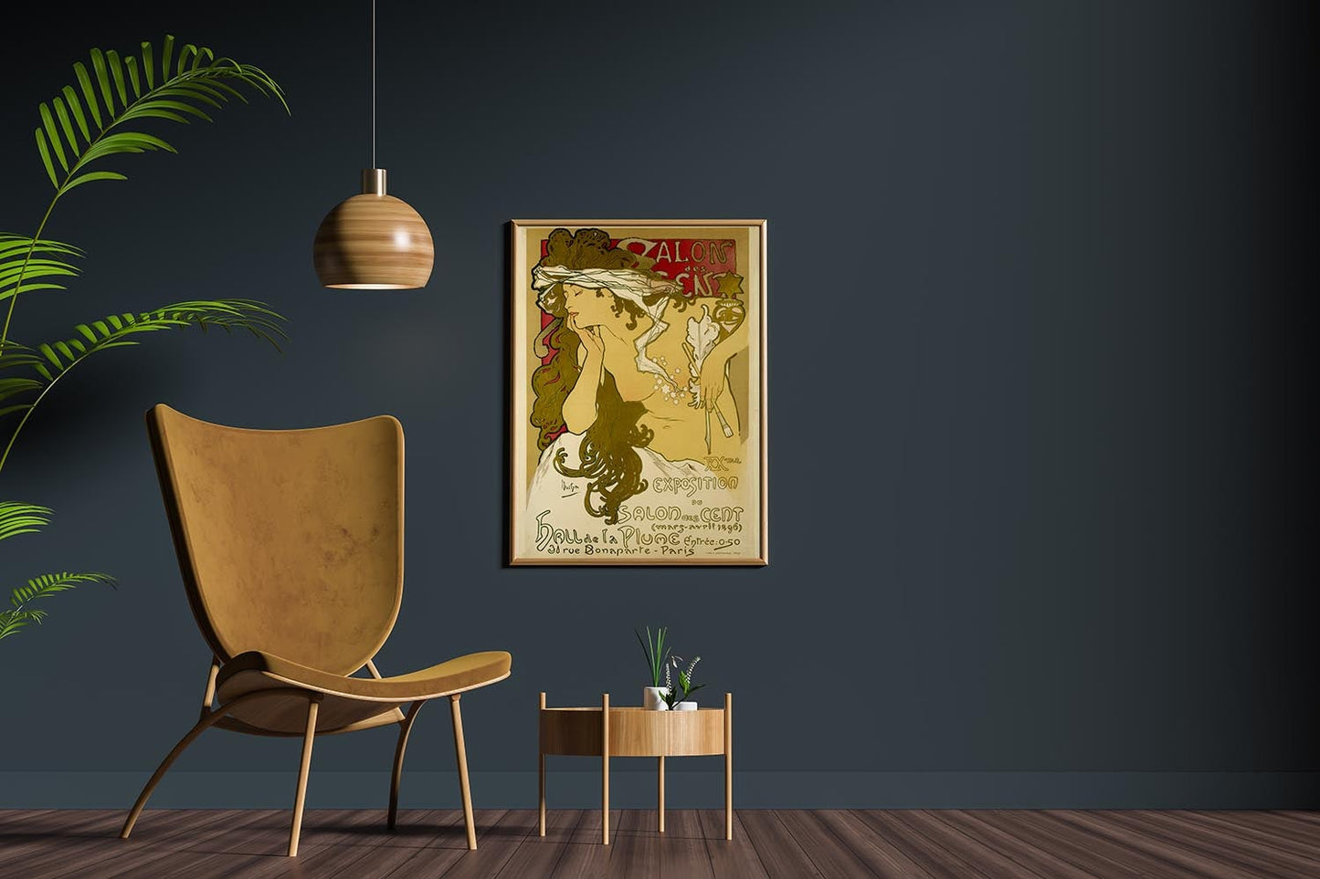 Salon Art Nouveau Vintage Poster by Mucha