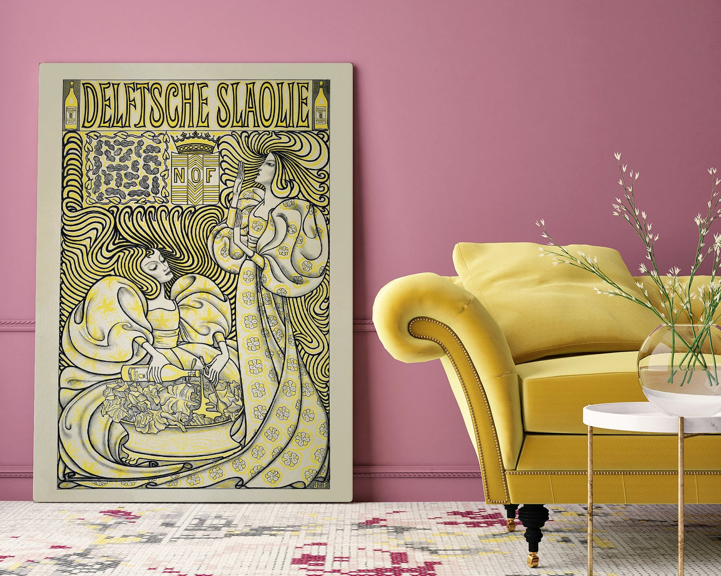 Salad Oil Ad Vintage Poster by Jan Toorop