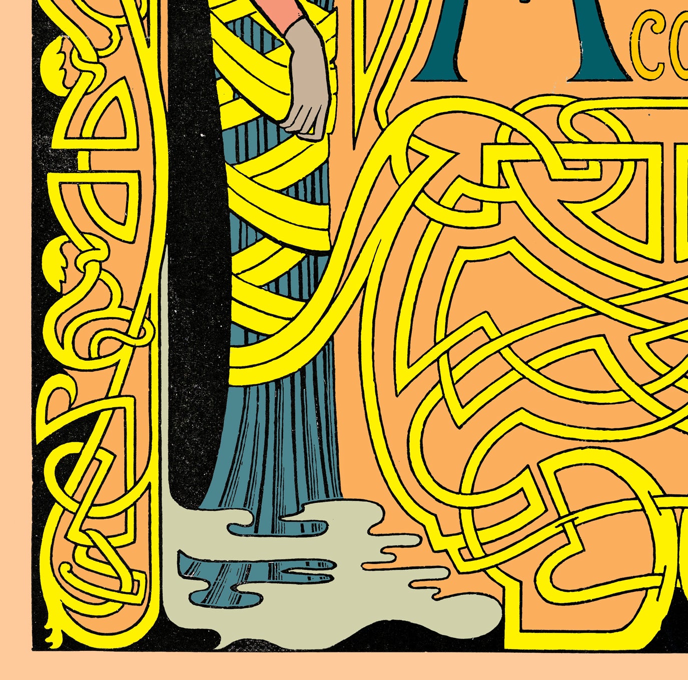 Metamorfoze Colored Vintage Poster by Jan Toorop