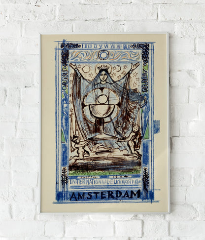 Cartel vintage del Congreso Eucarístico Internacional de Ámsterdam, de Jan Toorop