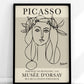 Portrait of Francoise Gilot I Pablo Picasso Exhibition Poster