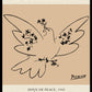 Dove of Peace by Pablo Picasso, Exhibition Poster Print, Orange