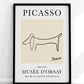 The Dog Line Drawing by Pablo Picasso Print