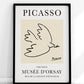 Dove of Peace by Pablo Picasso, Exhibition Poster Print, Yellow