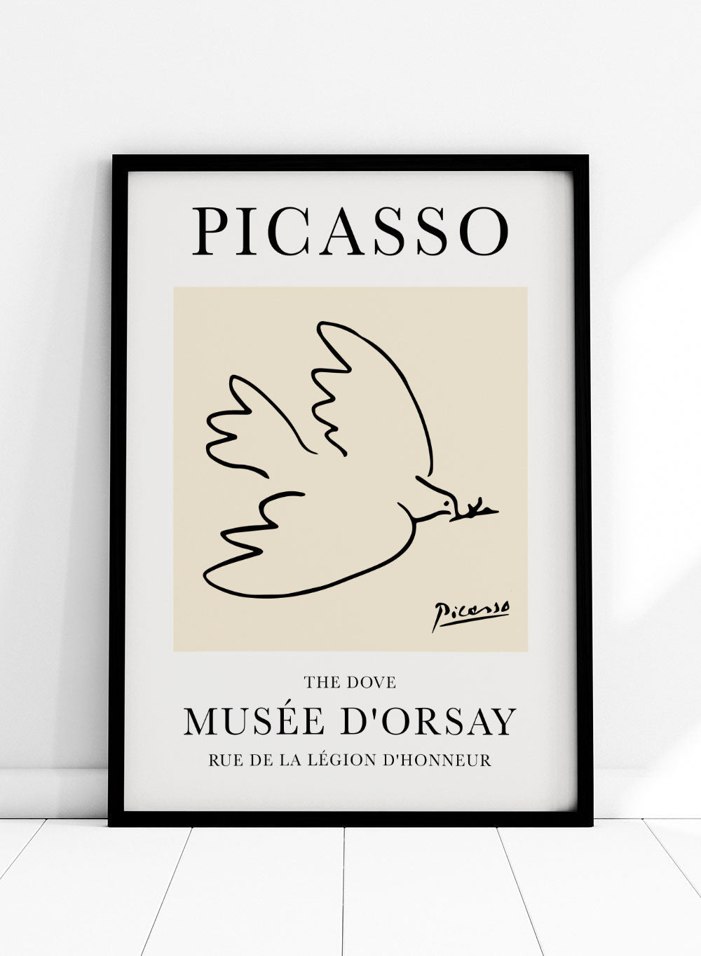 Dove of Peace by Pablo Picasso, Exhibition Poster Print, Yellow