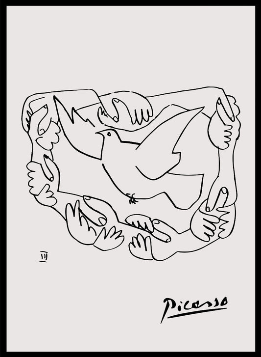 Peace and Freedom: Dove of Peace by Pablo Picasso Print