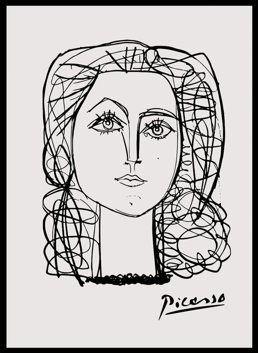 Retrato de Francoise Gilot III de Pablo Picasso Imprimir