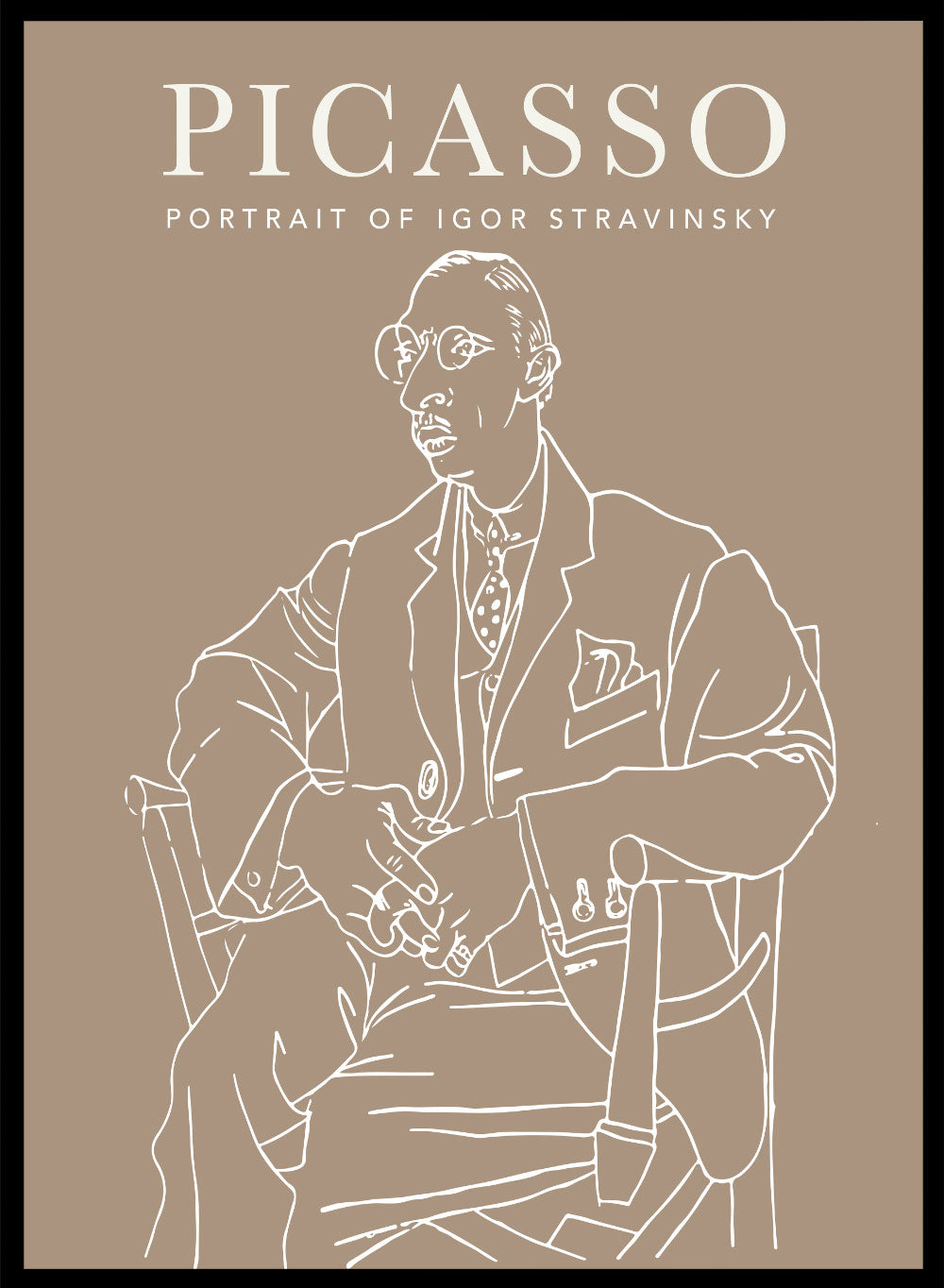 Portrait of Igor Stravinsky 1920 by Pablo Picasso Print