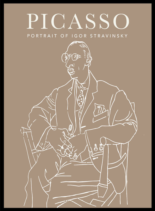 Retrato de Igor Stravinsky 1920 de Pablo Picasso