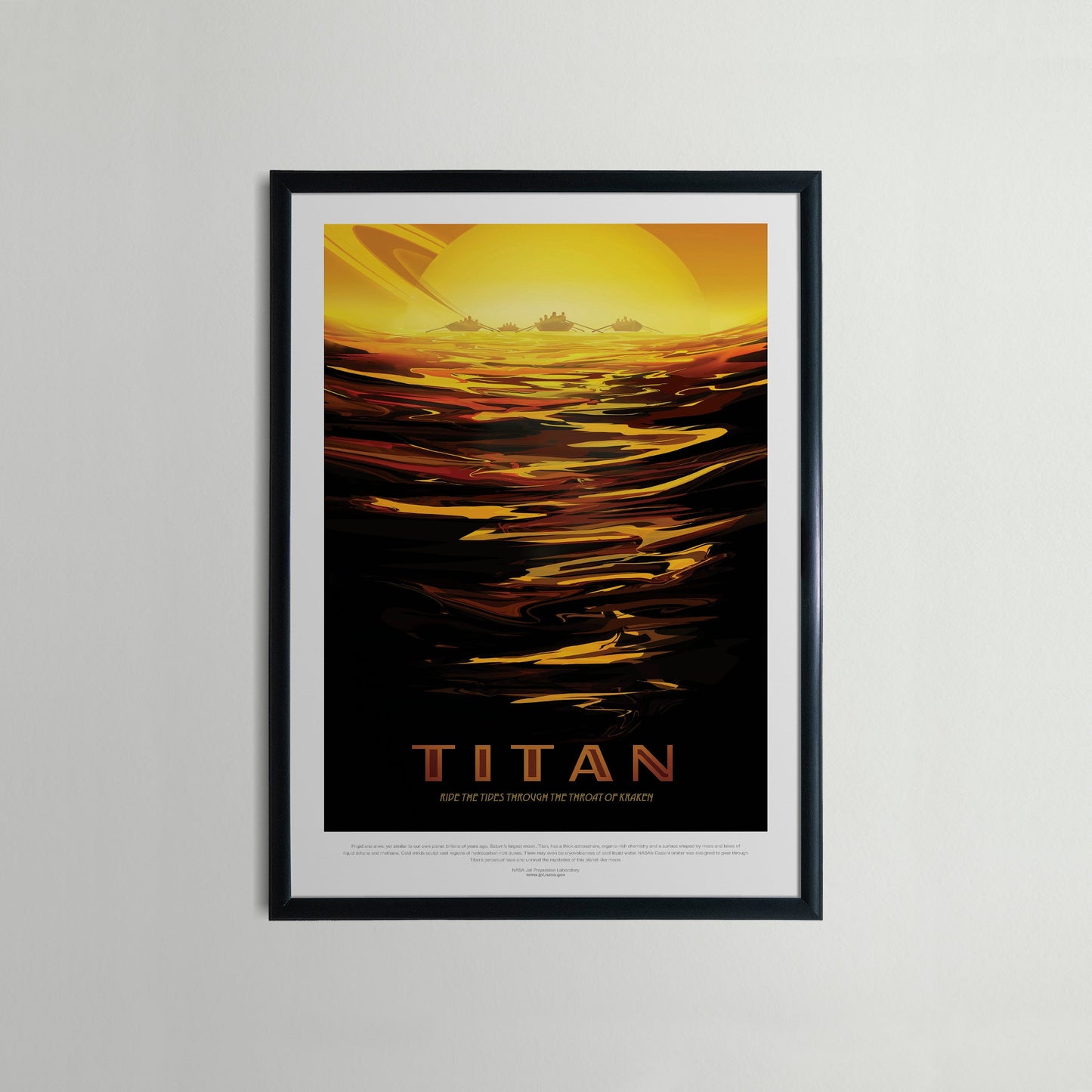 NASA Travel Poster - Titan