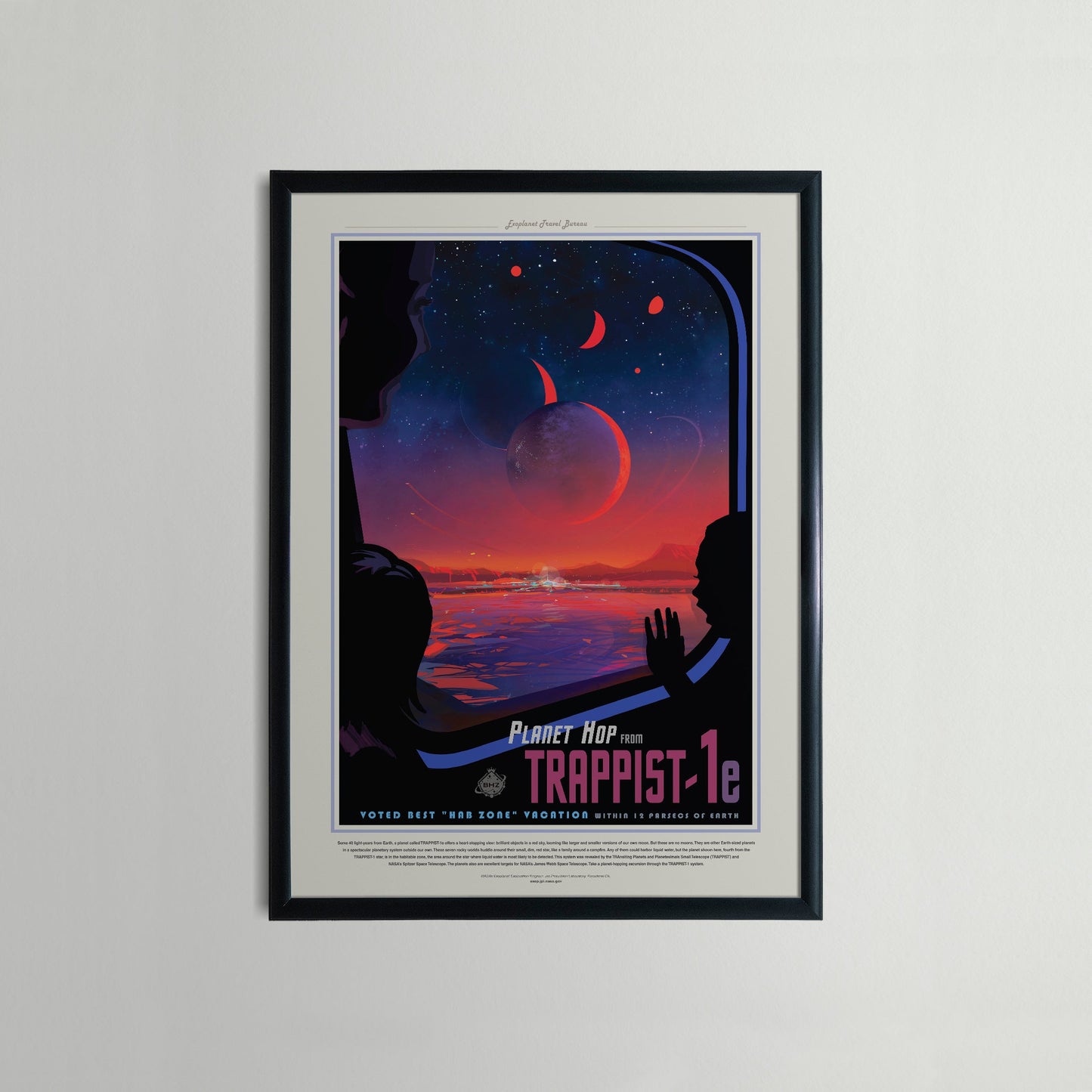 NASA Travel Poster - Trappist-1e