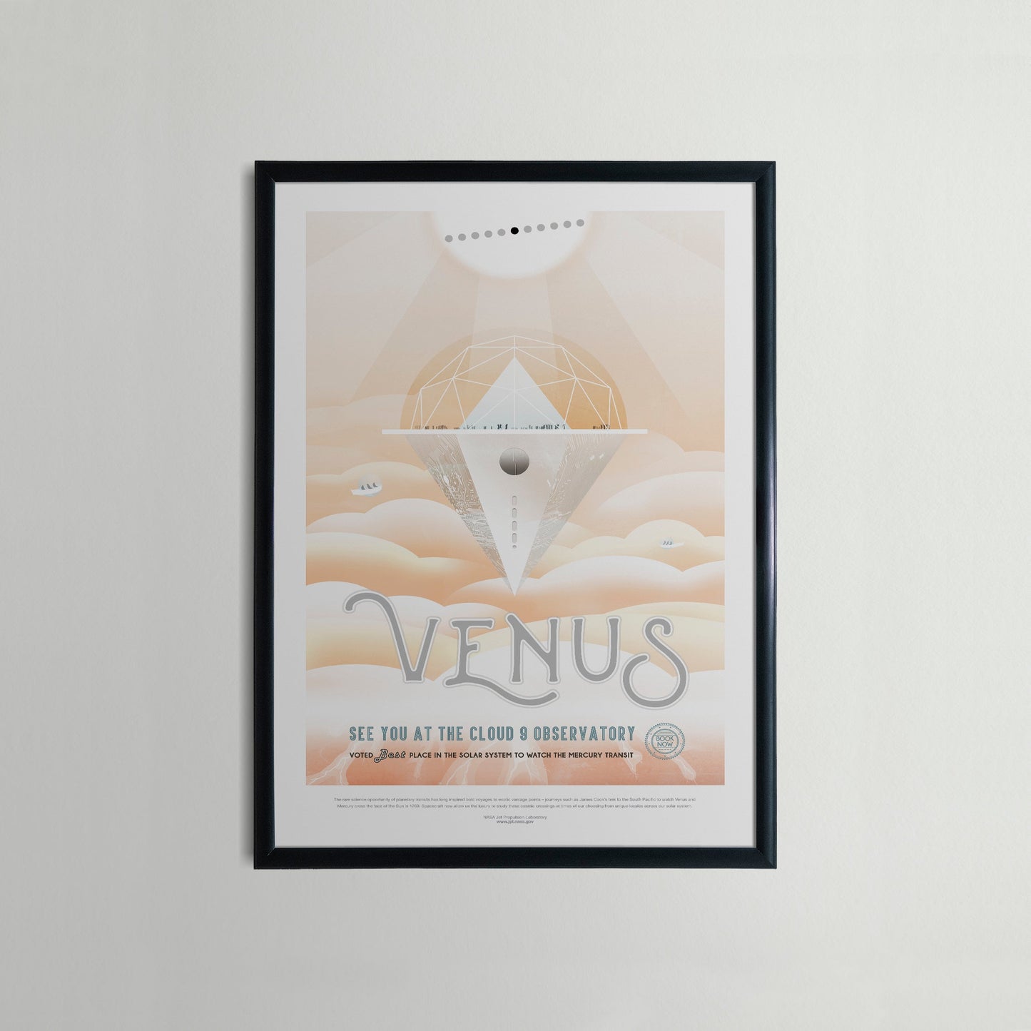 Póster de viaje de la NASA: Venus