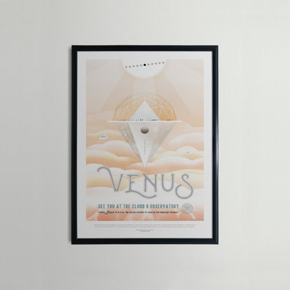 Póster de viaje de la NASA: Venus