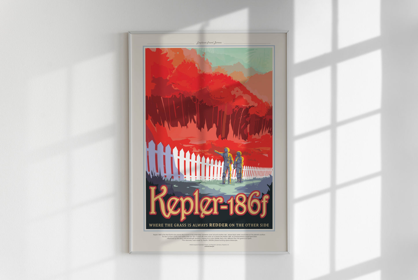 NASA Travel Poster - Kepler-186f