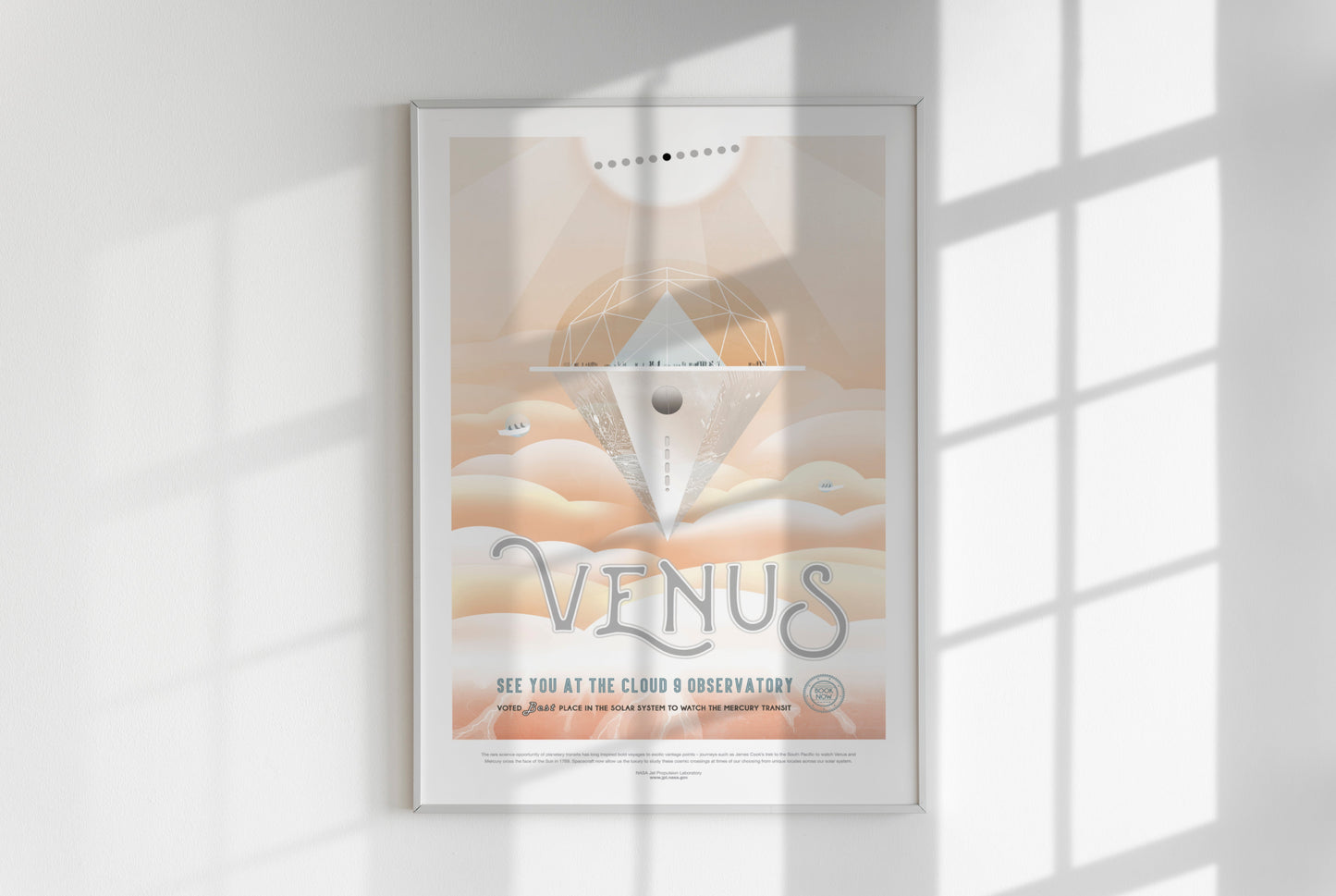 Póster de viaje de la NASA: Venus