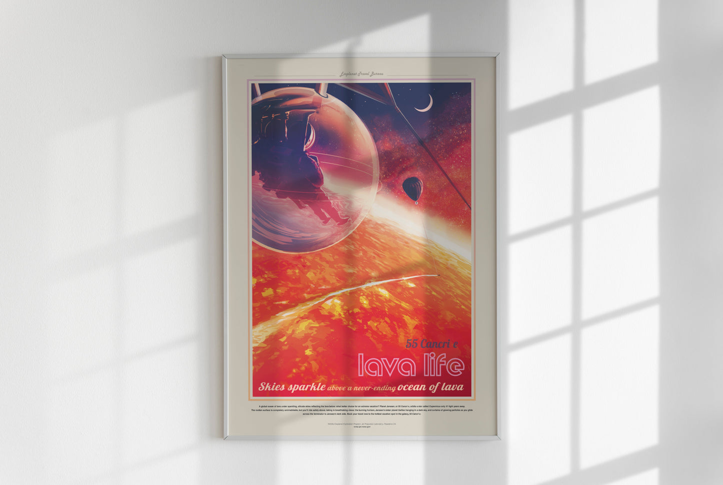 Póster de viaje de la NASA - 55 Cancri e