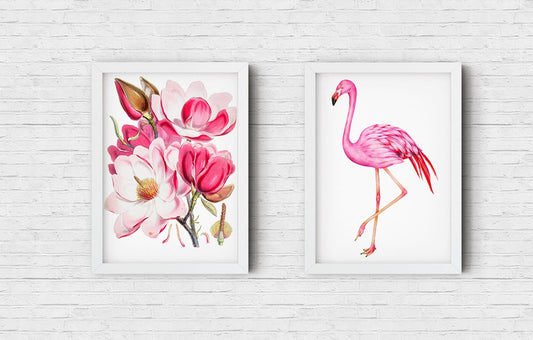 Pink Set of 2 Prints