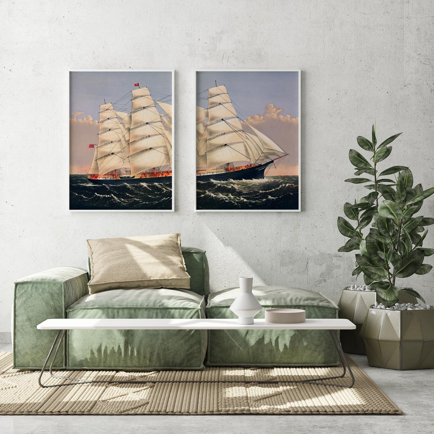 The Clipper Ship Diptych - set of 2 prints