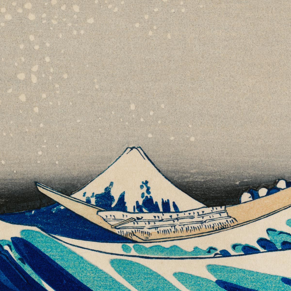 Díptico de Hokusai La gran ola (juego de 2 láminas)