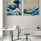 The Great Wave Hokusai Diptych (set of 2 prints)