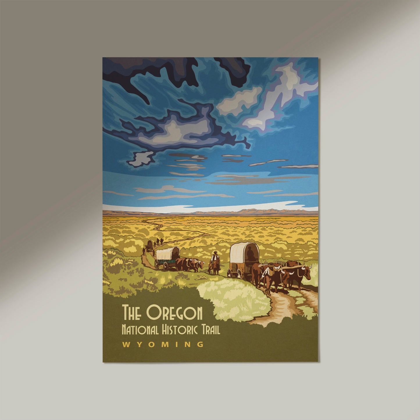 The Oregon Trail, Wyoming - National Monuments Print