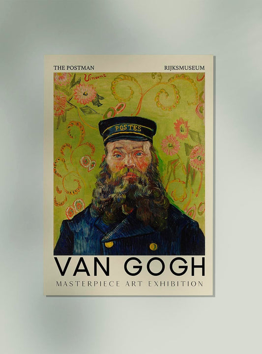 Póster artístico de El cartero de Van Gogh