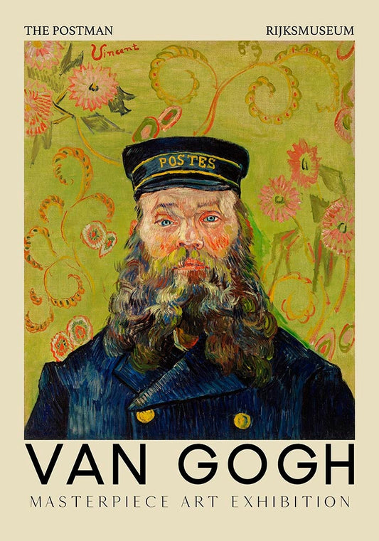 Póster artístico de El cartero de Van Gogh