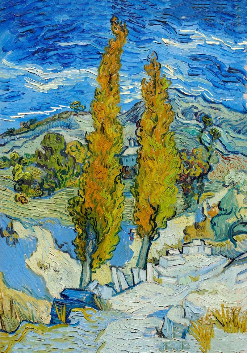 Los álamos de Saint-Rémy de Van Gogh