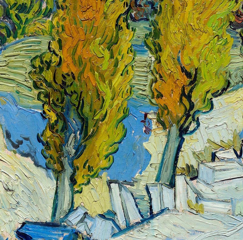 Los álamos de Saint-Rémy de Van Gogh