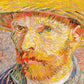 Self-Portrait with a Straw Hat by Van Gogh