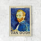 Self-Portrait Blue Art Print by Van Gogh