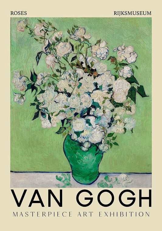 Rosas de Vincent Van Gogh, cartel de la exposición