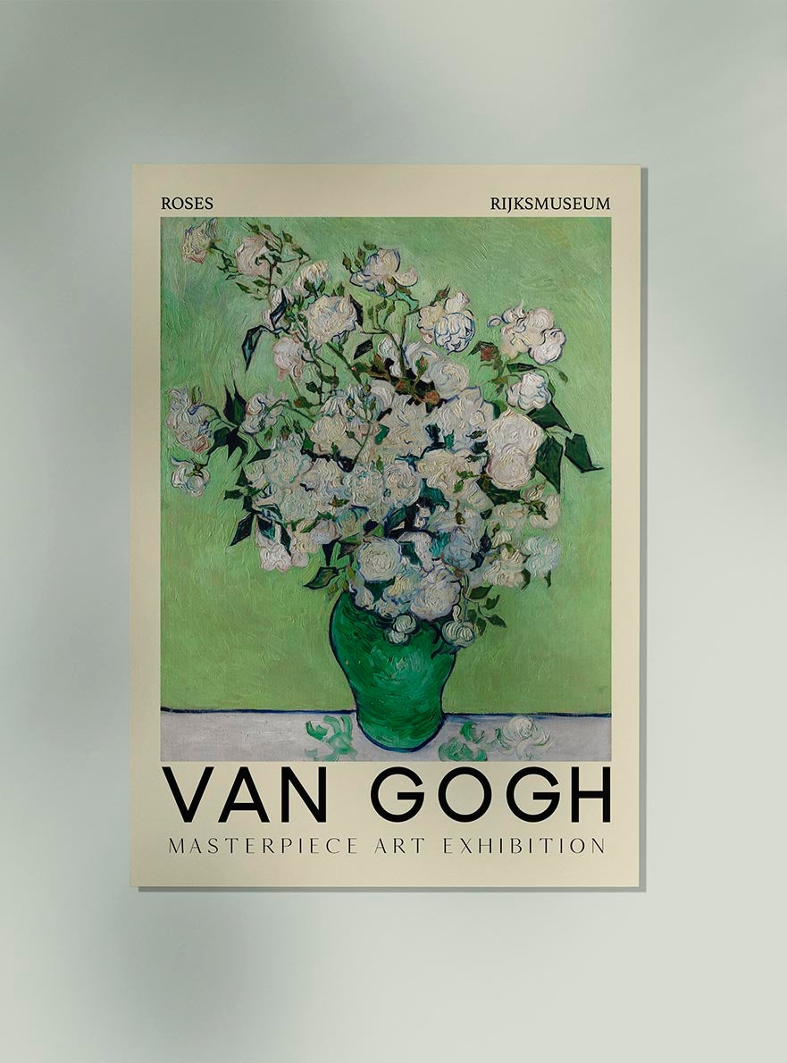 Roses by Vincent Van Gogh, Exhibition Poster