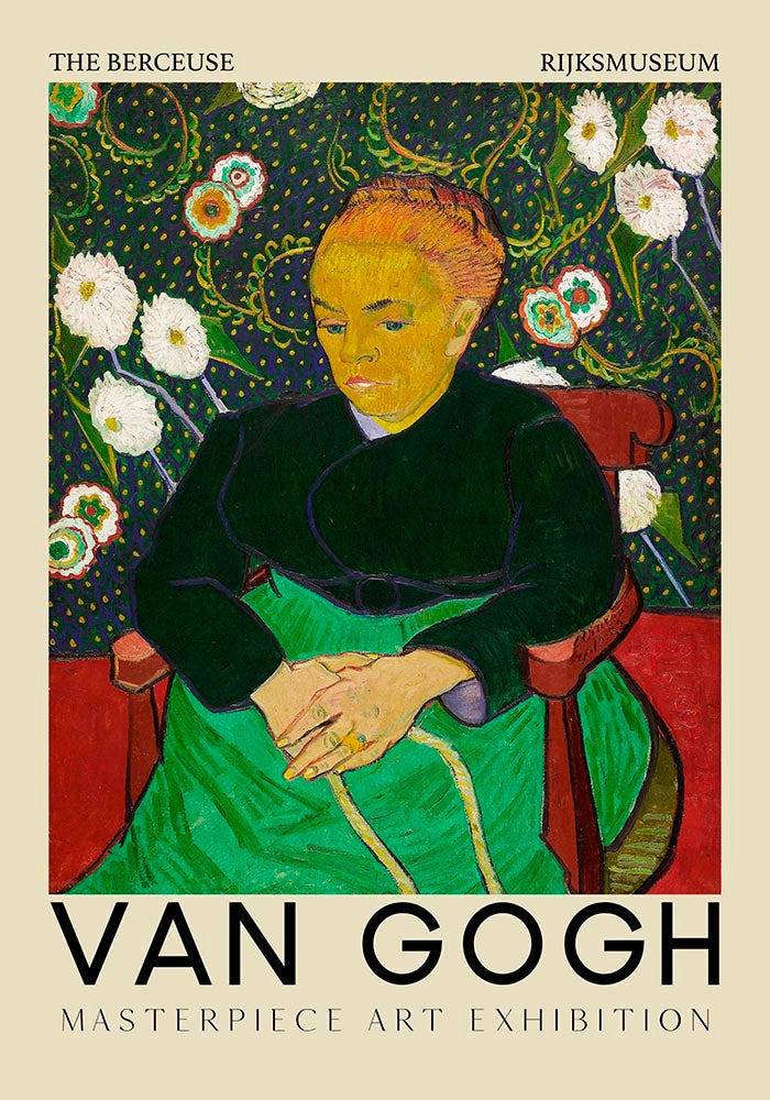 El cartel artístico de Berceuse de Van Gogh