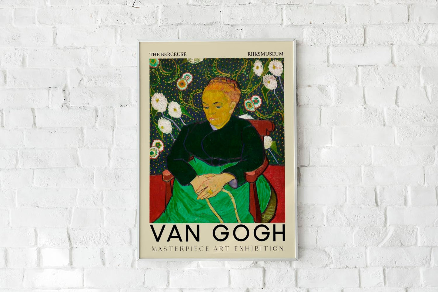 El cartel artístico de Berceuse de Van Gogh