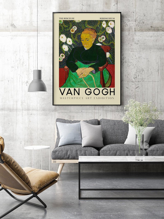 El cartel artístico de Berceuse de Van Gogh