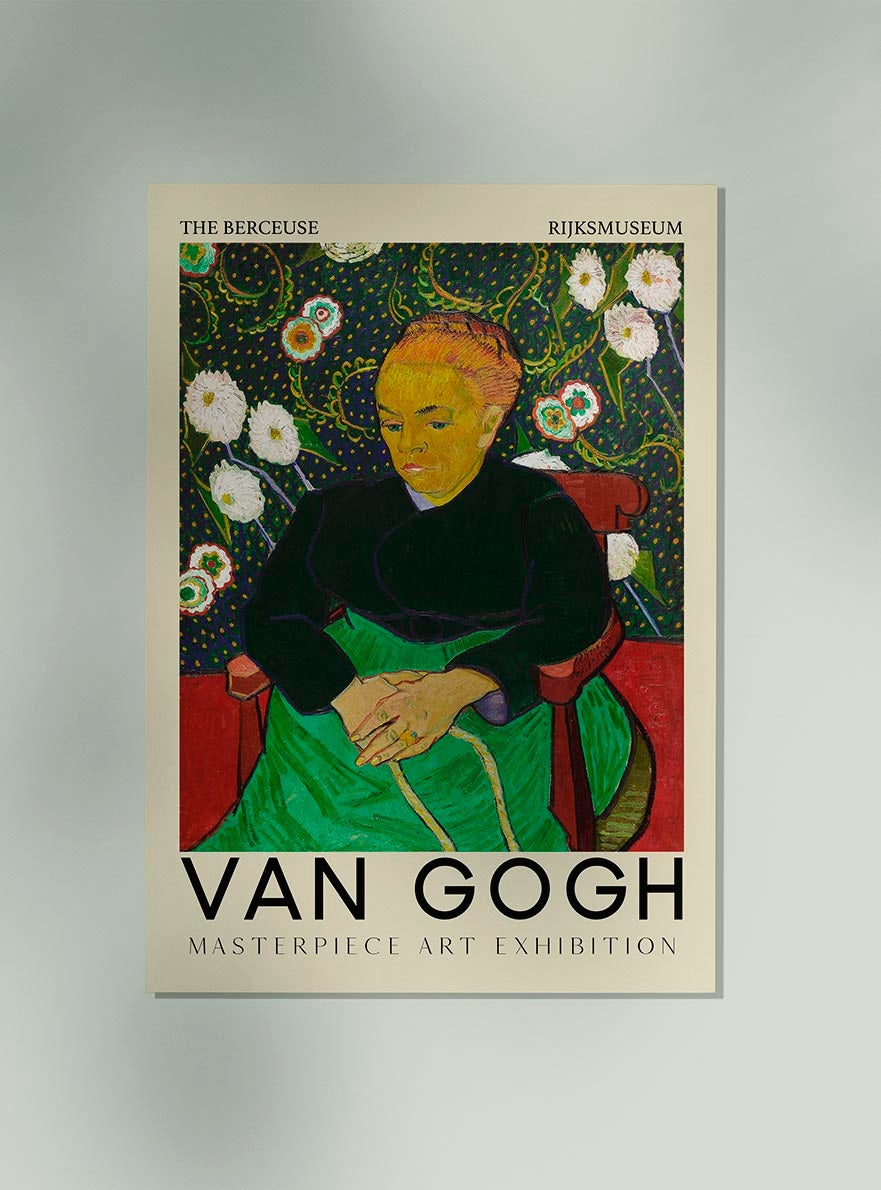 El cartel artístico de Berceuse de Van Gogh