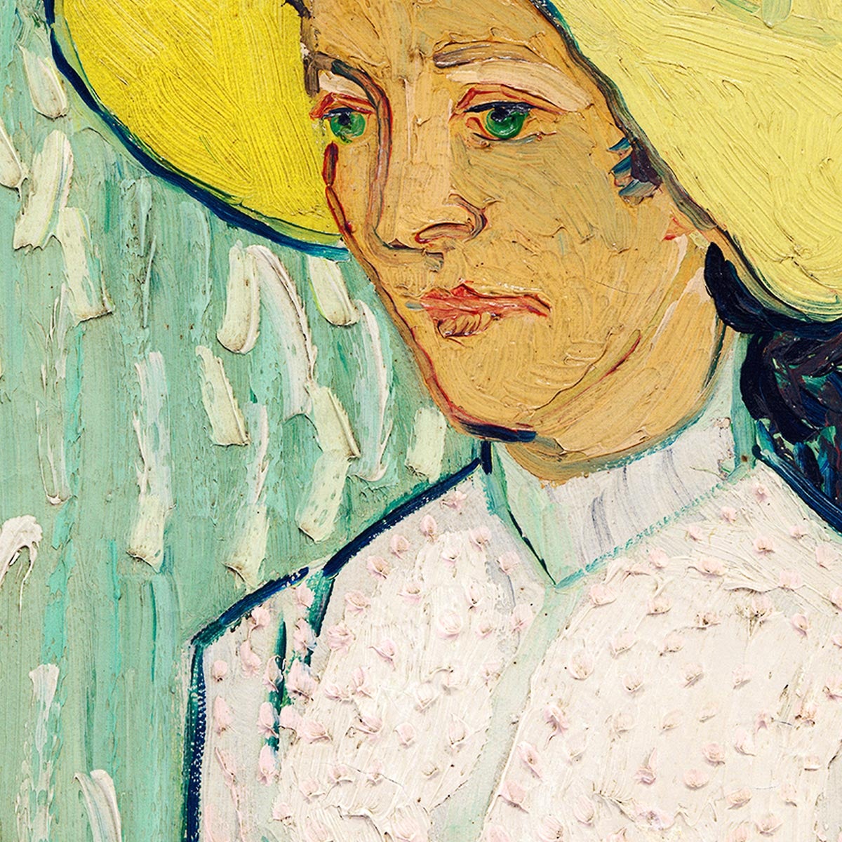 Póster artístico de La chica de blanco de Van Gogh