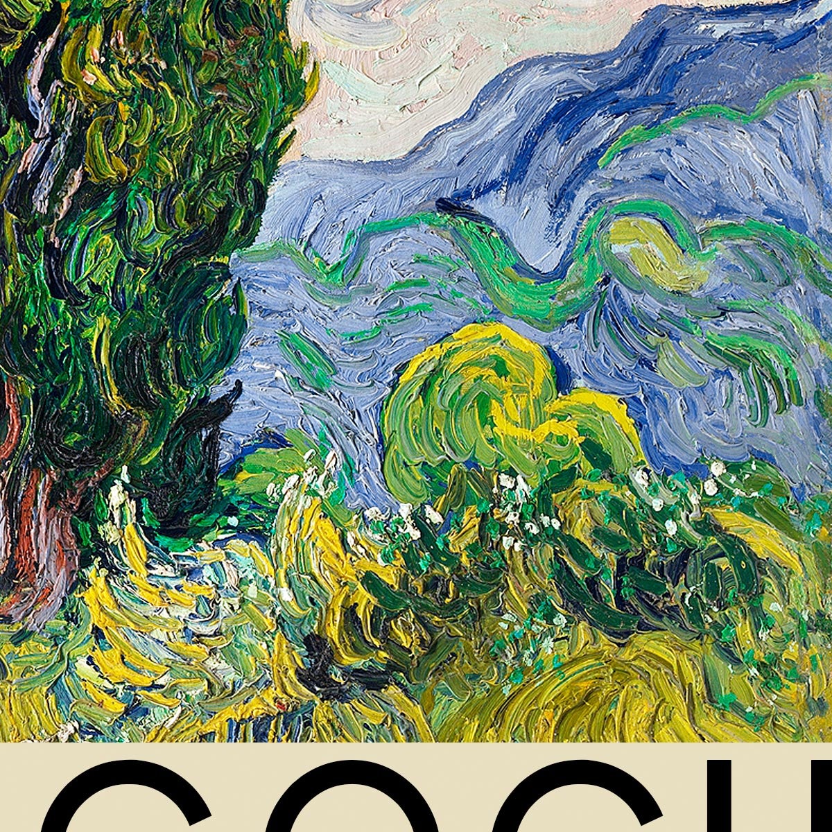 Cypresses by Vincent Van Gogh