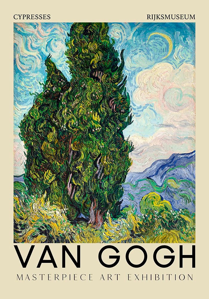 Cypresses by Vincent Van Gogh