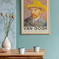 Self-Portrait with a Hat Art Print by Van Gogh