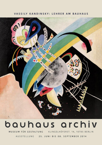 Cartel de la exposición Círculos sobre negro de Wassily Kandinsky