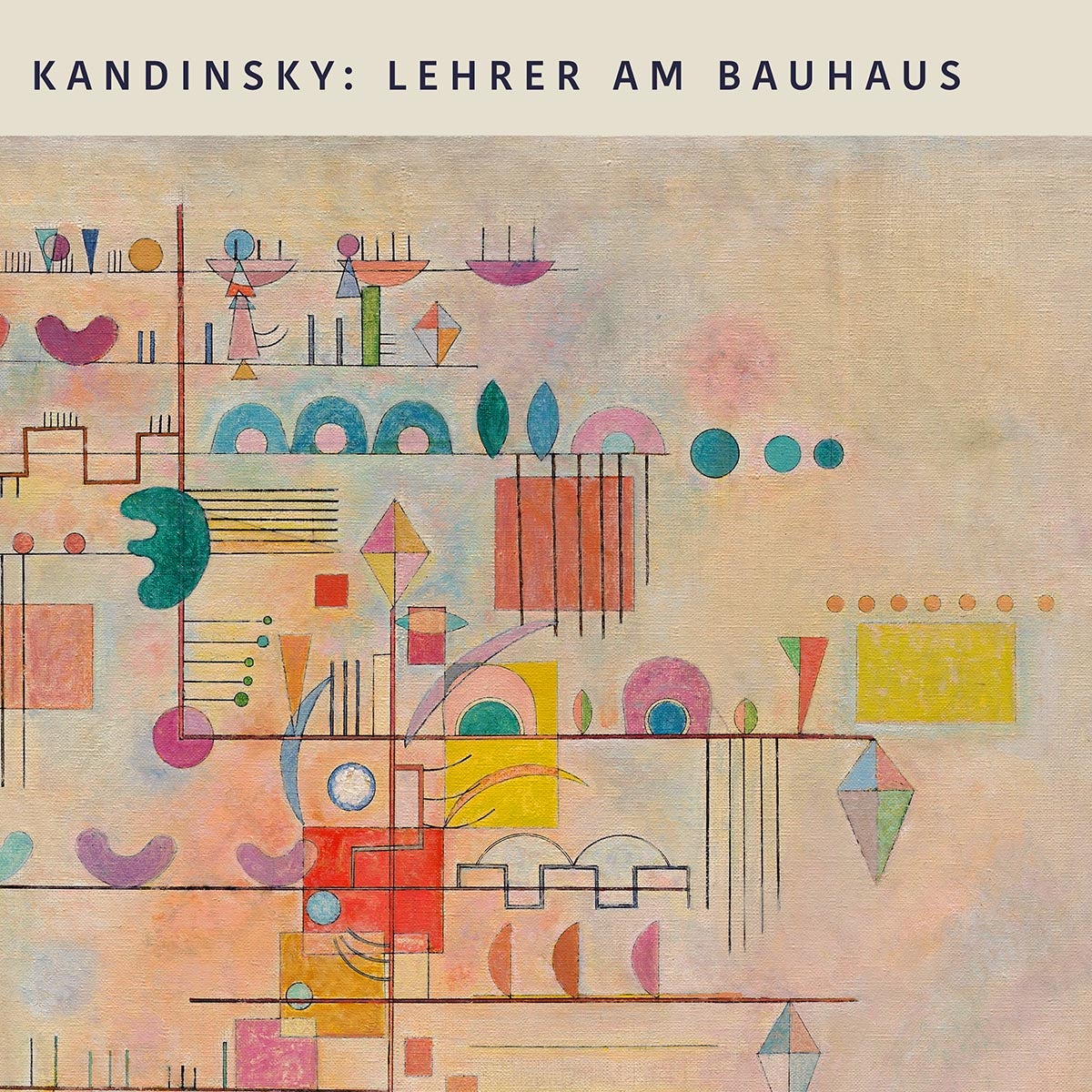 Afiche de la exposición El ascenso elegante de Wassily Kandinsky