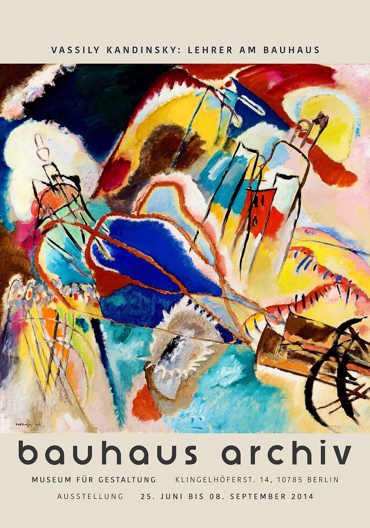 Improvisation No.30 by Wassily Kandinsky Exhibition Poster