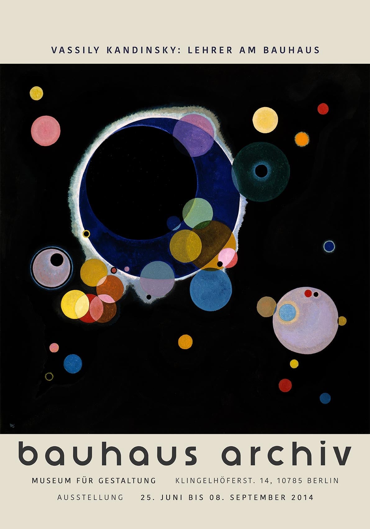 Several Circles Exhibition Poster by Wassily Kandinsky