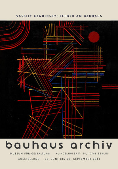 Colored Sticks by Wassily Kandinsky Exhibition Poster