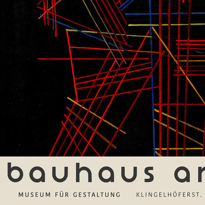 Colored Sticks by Wassily Kandinsky Exhibition Poster
