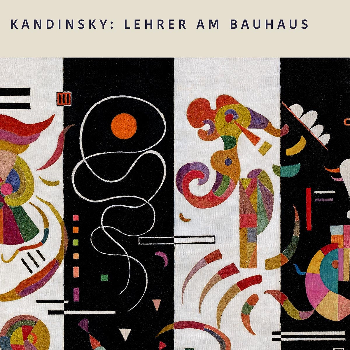 Cartel de la exposición Rayas de Wassily Kandinsky